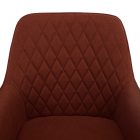 Design fotel, barna/fekete, OSKOR