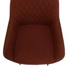 Design fotel, barna/fekete, OSKOR