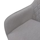 Design fotel, világosszürke/fekete, OSKOR
