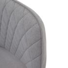 Design fotel, világosszürke/fekete, OSKOR