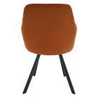 Design fotel, terrakotta Velvet szövet, AURIL