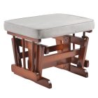 Hintaszék lábtartóval, dió/szürke, SAFORD