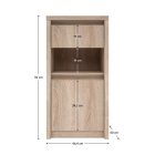 Komód 1D1S, sonoma tölgy, NORTY TYP 24