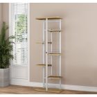 Virágállvány, fehér/sonoma tölgy, LEDOR TYP 3