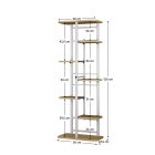 Virágállvány, fehér/sonoma tölgy, LEDOR TYP 3