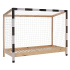 Montessori ágy, természetes/fehér/fekete, 90x200, FUTAL