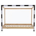 Montessori ágy, természetes/fehér/fekete, 90x200, FUTAL