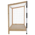 Montessori ágy, természetes/fehér/fekete, 90x200, FUTAL
