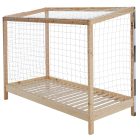 Montessori ágy, természetes/fehér/fekete, 90x200, FUTAL
