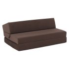 Összecsukható matrac/fotel, 2v1, barna Taupe, VEDIS