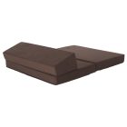 Összecsukható matrac/fotel, 2v1, barna Taupe, VEDIS