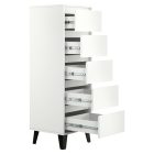 Komód, fehér, BOGAN 5S40