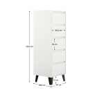 Komód, fehér, BOGAN 5S40