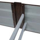 Magasított virágágy, barna, acél, NONKY TYP 6