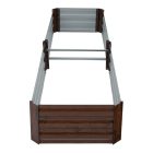 Magasított virágágy, barna, acél, NONKY TYP 6