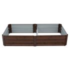 Magasított virágágy, barna, acél, NONKY TYP 7