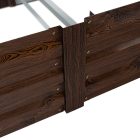 Magasított virágágy, barna, acél, NONKY TYP 7