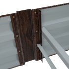 Magasított virágágy, barna, acél, NONKY TYP 7