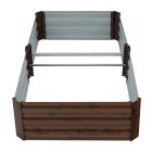 Magasított virágágy, barna, acél, NONKY TYP 7