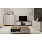 Komód, kasmír/castello tölgy, EYCO 2D3S