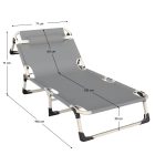 Kerti nyugágy, szürke/bézs, BOVRY