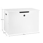 Játéktároló doboz, fehér, BOLIS