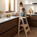 Montessori összecsukható tanulótorony, természetes, URIAN