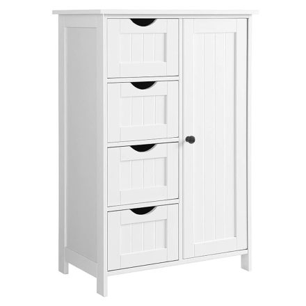 Szekrény/polcállvány, fehér, STORMI