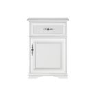 Komód, alpesi fehér, KENTAK KOM1D1SL/P