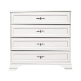 Komód, alpesi fehér, KENTAK KOM4S