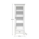 Vitrin, alpesi fehér, KENTAK REG1W1S
