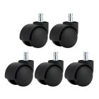 Kerék, 5 db-os szett, fekete, KOLIESKO TYP 1