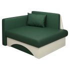 Kinyitható fotel, zöld/bézs, KUBOŠ NEW UNI