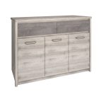 Komód 3D2S, nairobi gesztenye/onix, JESI NEW