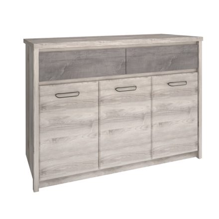 Komód 3D2S, nairobi gesztenye/onix, JESI NEW