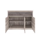 Komód 3D2S, nairobi gesztenye/onix, JESI NEW