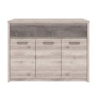 Komód 3D2S, nairobi gesztenye/onix, JESI NEW