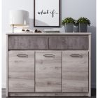 Komód 3D2S, nairobi gesztenye/onix, JESI NEW