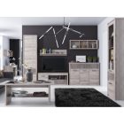 Komód 3D2S, nairobi gesztenye/onix, JESI NEW