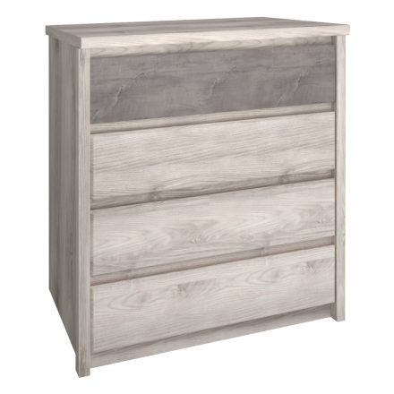 Komód 4S, nairobi gesztenye/onix, JESI NEW