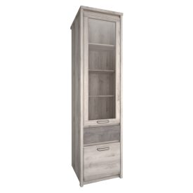 Vitrin 1D1W1S, nairobi gesztenye/onix, JESI NEW