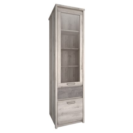 Vitrin 1D1W1S, nairobi gesztenye/onix, JESI NEW