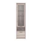 Vitrin 1D1W1S, nairobi gesztenye/onix, JESI NEW