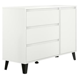 Komód, fehér, BOGAN NEW 1D3S