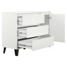 Komód, fehér, BOGAN NEW 1D3S