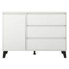 Komód, fehér, BOGAN NEW 1D3S