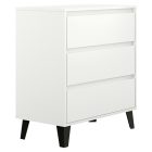 Komód, fehér, BOGAN NEW 3S70