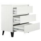 Komód, fehér, BOGAN NEW 3S70