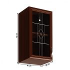 SICILIA G40S felső vitrines szekrény-balos/dió