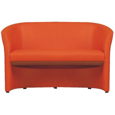 CUBA narancs dupla fotel, textilbőr